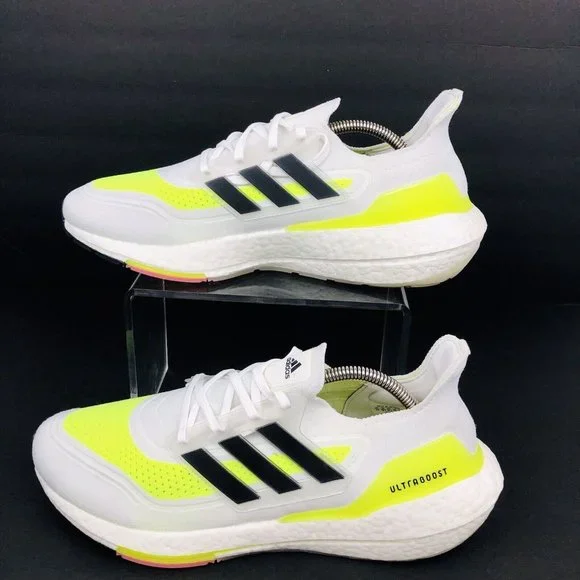 adidas | Shoes | Adidas Ultraboost 2 Fy377 Sneakers Cloud White Core Black Solar  Yellow Size 9 | Poshmark
